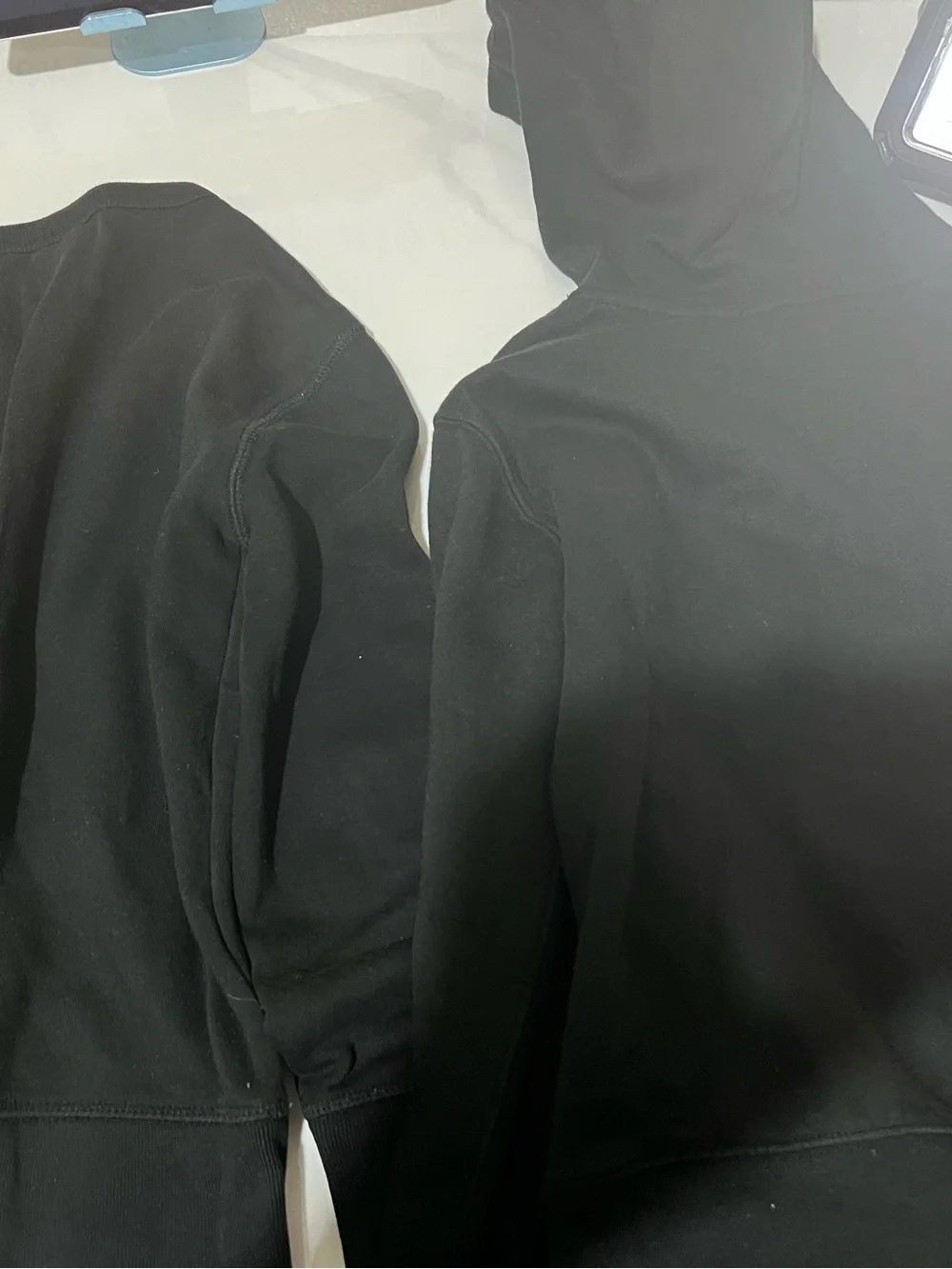 POLO HOODIE & GAP Black Top with Cream BUY ONE GET ONE FREE . Woven Label